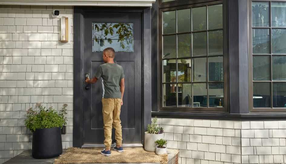 Vivint Smart Lock on home in Fargo